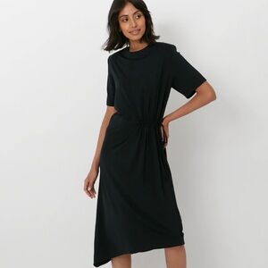 Badgley Mischka Asymmetrical Black Dress